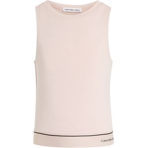 Calvin Klein Top - Mouwloos punto met tape - Sepia Rose - Calvin Klein - 14 jaar (164) - Tanktop