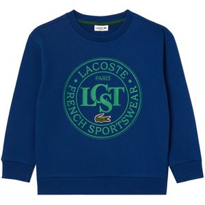 Lacoste Sweatshirt - Globe m. Print - Lacoste - 4 jaar (104) - Sweatshirt
