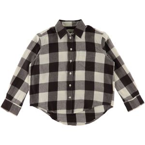 GANT Overhemd - Geruit - Ontspannen - Cream/Bruin - GANT - 15 jaar (170) - Overhemd