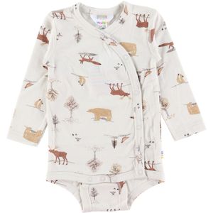 Joha Wikkelromper L/æ - Wol - Licht Beige - Joha - 40 - Romper L/S