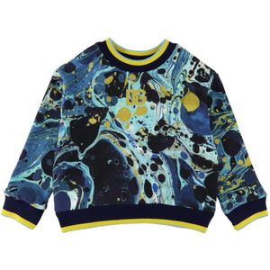 Dolce & Gabbana Sweatshirt - Prachtig - Blauw Marmer - Dolce & Gabbana - 5 jaar (110) - Sweatshirt