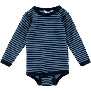 Joha Romper l/s - Wol - Blauw m. Strepen - Joha - 50 - Romper L/S