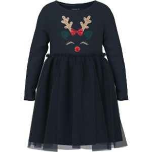NAME IT - Nmfrjul Ls - Jurk - Dark Sapphire