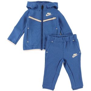 Nike Trainingspak - Cardigan/Broek - Blocked - Marina Blue - Nike - 12 mnd - Trainingspak