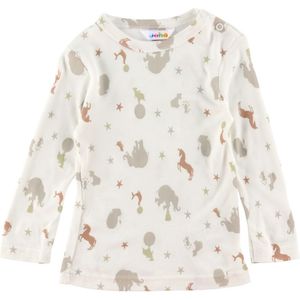 Joha Blouse - Wit m. Print - Joha - 60 - Shirts