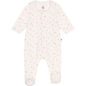 Petit Bateau Pyjamapak - Fluweel - Wit/Roze - Petit Bateau - 6 mnd - Pyjamapak