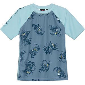 LEGO® Ninjago Zwemtop - LwAgan 301 - UV40+ - Mat Blauw m. Prijs - LEGO® Wear - 4 jaar (104) - Badmode