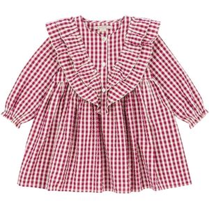 Konges Sløjd Jurk - Kim - Sangria/Boter Check - Konges Sløjd - 2 jaar (92) - Jurk