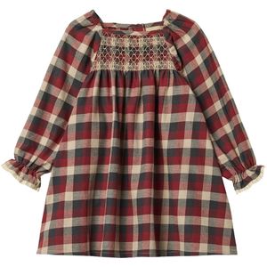 Wheat Jurk - Bella - Rood Blue Controle - Wheat - 3 jaar (98) - Jurk