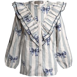 Hanevild Blouse - Denim - Bow - Regenachtig - Hanevild - 3 jaar (98) - Shirts