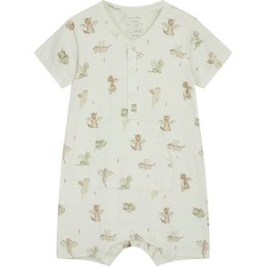 Hust and Claire Pyjamapak - Bamboe - Milu - Green Tip m. Print - Hust and Claire - 50 - Pyjamapak