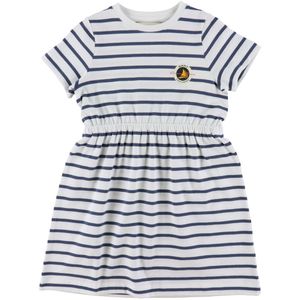 GANT Jurk - Striped - Dusty Navy - GANT - 5-6 jaar (110-116) - Jurk