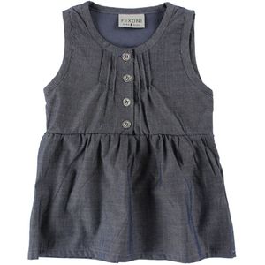 Fixoni Jurk - Denim m. Knoppen - Fixoni - 50 - Jurk