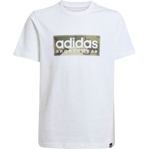 ADIDAS - SPORTSWEAR - Shirt - Groen - Kaki - Wit