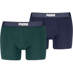 Puma Boxershorts - 2-pack - Groen/Navy - Puma - S - Small - Boxershorts