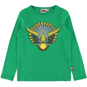 DYR-Cph Blouse - Verharen van dieren - Gras Green Triceratops - DYR - 7 jaar (122) - Shirts