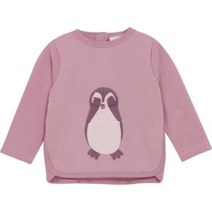 Minymo Sweatshirt - Dawn Roze m. Penguin - Minymo - 1 jaar (80) - Sweatshirt