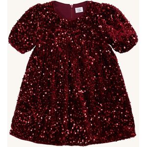 Hust and Claire Jurk - HCKaroline - Nieuwe Maroon m. Pailletten - Hust and Claire - 6 jaar (116) - Jurk