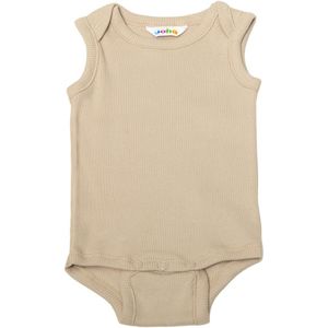 Joha Romper mouwloos - Rib - Beige - Joha - 50 - Romper Mouwloos
