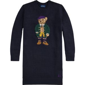 Jerseyjurken - Motiefprint - Knitwear - Ronde Hals - Lange Mouw