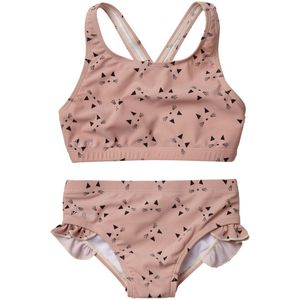 Liewood Bikini - Juliet - UV50+ - Roze m. Katten - Liewood - 80/86 - Bikinis