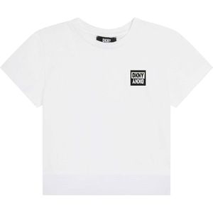 DKNY T-Shirt - Wit m. Logo - DKNY - 14 jaar (164) - T-Shirts