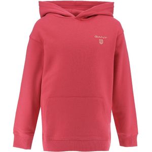 GANT Hoodie - Contrast Shield - Scarlet Red - GANT - 16 jaar (176) - Hoodie