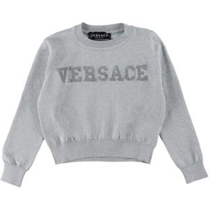 Versace Blouse - Gebreid - Zilver - Versace - 10 jaar (140) - Shirts