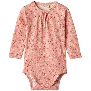 Wheat Romper l/s - Liv - Rozetbloemen - Wheat - 68 - Romper L/S