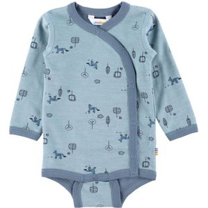 Joha Wikkelromper L/æ - Wol/Katoen - Blauw - Joha - 40 - Romper L/S