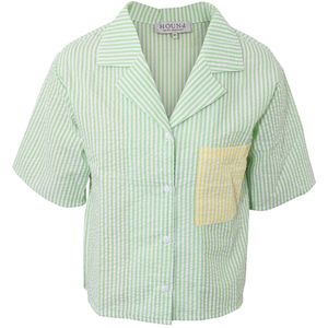 Hound Overhemd - Stripe - Power Green - Hound - 8 jaar (128) - Hemd S/S
