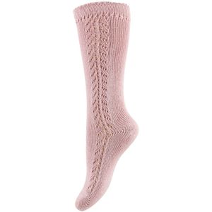 Condor Kniesokken m. Pointelle - Licht roze - Condor - 3-6 mnd - Sokken