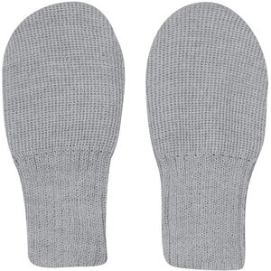 Huttelihut Wanten - Wol - Gebreid - Medium+ Grey Melange - Huttelihut - 62/68 - Wanten