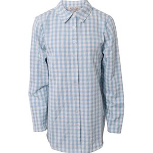 Hound Overhemd - Lichtblauw m. Ruiten - Hound - 8-9 jaar (128-134) - Overhemd
