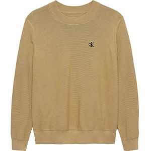 Calvin Klein Blouse - Gebreid - Sandy Beige - Calvin Klein - 8 jaar (128) - Shirts