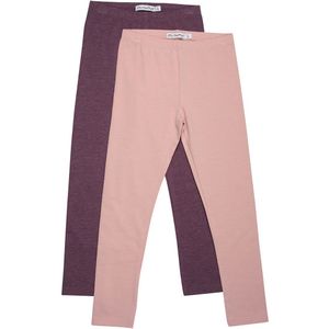 Minymo Leggings - 2-pack - Misty Rose - Minymo - 11 jaar (146) - Leggings