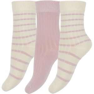 Minipop Sokken - Bamboe - 3-pack - Rose - MiniPop - 23/26 - Sokken