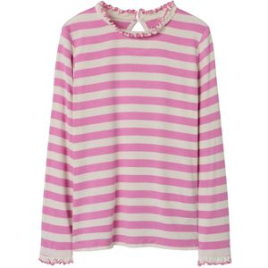Name It Blouse - NkfPrakula - Fuchsia Roze/Bright White - Name It - 11-12 jaar (146-152) - Shirts