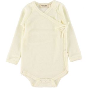 MarMar Wikkelromper l/s - Belita - Wol - Natural - MarMar - 44 - Romper L/S