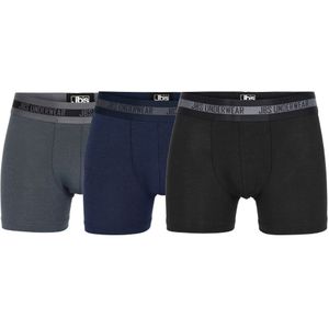 JBS Boxershorts - 3-pack - Bamboe - Zwart/Grijs/Navy - JBS - 7-8 jaar (122-128) - Boxershorts
