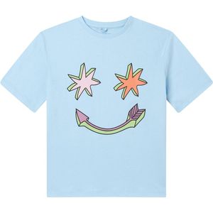 Stella McCartney Kids T-Shirt - Lichtblauw m. Sterren - Stella McCartney Kids - 4 jaar (104) - T-Shirts