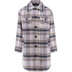 Tommy Hilfiger Jas - Geruite jas - Grey/Petrol Geruit - Tommy Hilfiger - 10 jaar (140) - Zomerjas