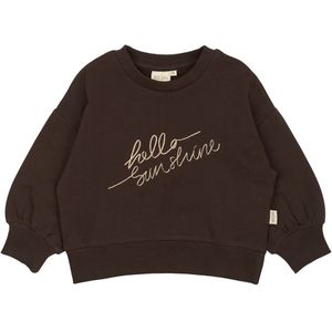 Petit Piao Sweatshirt - Koffieboon - Petit Piao - 1 jaar (80) - Sweatshirt