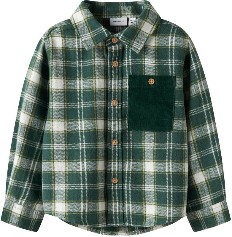 Name It Overhemd - NmmSanto - Bistro Green - Name It - 2 jaar (92) - Overhemd