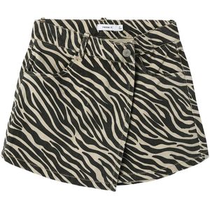 Name It Jeansbroek - NfkZebra - Cement/Black Zebra - Name It - 6 jaar (116) - Shorts