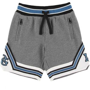 Dolce & Gabbana Sweatshorts - Grijs Gevlekt m. Wit/Blauw - Dolce & Gabbana - 4 jaar (104) - Shorts