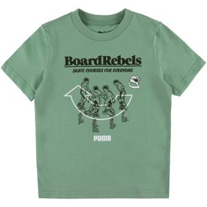 Puma T-Shirt - MID90S Grafisch - Groen - Puma - 8 jaar (128) - T-Shirts