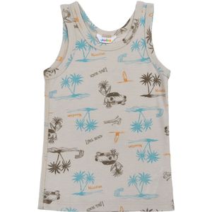 Joha Onderhemd - Wol/Zijde - Beige m. Print - Joha - 90 - Onderhemd