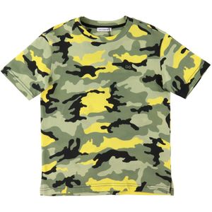 Dolce & Gabbana T-Shirt - Skate - Groen/Neon Geel Camouflage - Dolce & Gabbana - 4 jaar (104) - T-Shirts
