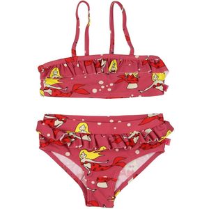 Småfolk Bikini - UV50+ - Donkerroze m. Rushes/Zeemeermin - Småfolk - 2-3 jaar (92-98) - Bikinis